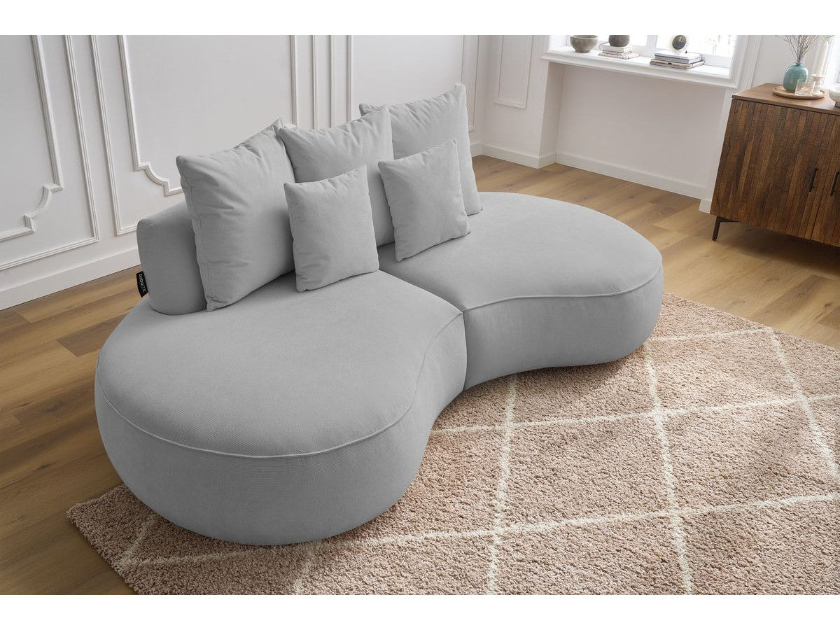 Sofa 3 vietų SAINT-GERMAIN, šviesiai pilka detalės vaizdas