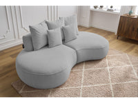 Sofa 3 vietų SAINT-GERMAIN, šviesiai pilka detalės vaizdas