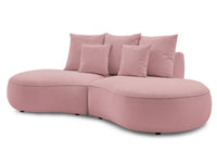 Sofa 3 vietų SAINT-GERMAIN, rožinė svetainės interjere