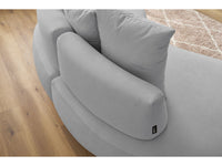 Sofa 3 vietų SAINT-GERMAIN, šviesiai pilka kampinis vaizdas