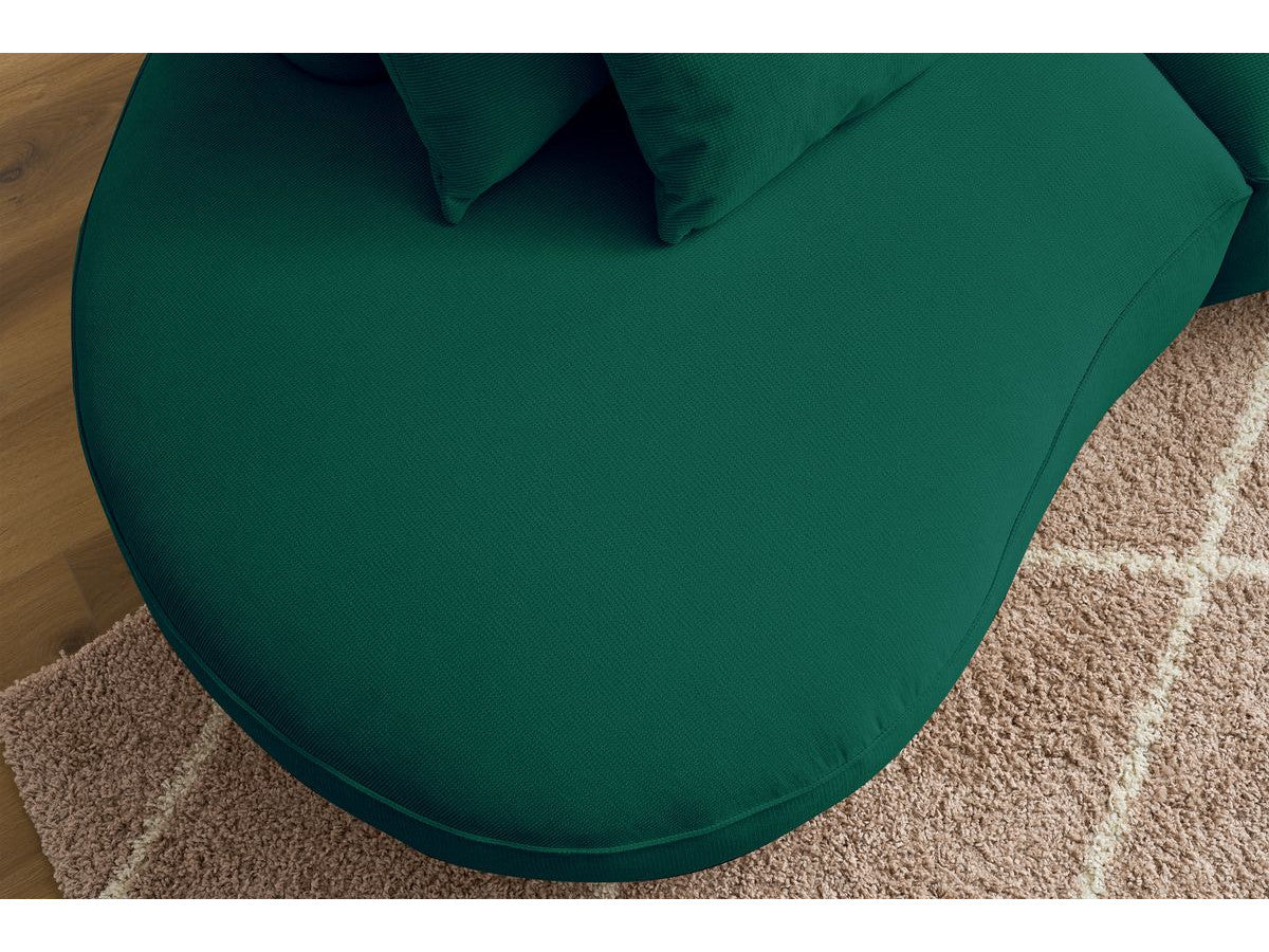 Sofa 3 vietų SAINT-GERMAIN, žalia audinio tekstūra