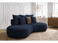 Sofa 3 vietų SAINT-GERMAIN, tamsiai mėlyna moderniame interjere