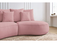 Sofa 3 vietų SAINT-GERMAIN, rožinė vaizdas iš šono