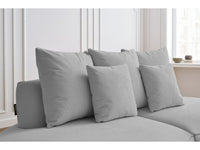 Sofa 3 vietų SAINT-GERMAIN, šviesiai pilka vaizdas iš priekio