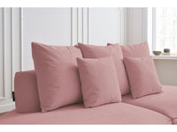 Sofa 3 vietų SAINT-GERMAIN, rožinė vaizdas iš priekio