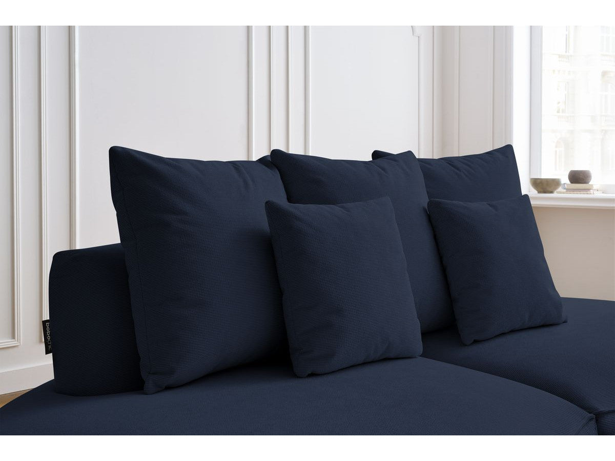 Sofa 3 vietų SAINT-GERMAIN, tamsiai mėlyna vaizdas iš priekio
