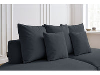 Sofa 3 vietų SAINT-GERMAIN, tamsiai pilka vaizdas iš priekio