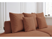Sofa 3 vietų SAINT-GERMAIN, oranžinė vaizdas iš priekio