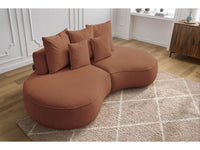 Sofa 3 vietų SAINT-GERMAIN, oranžinė detalės vaizdas