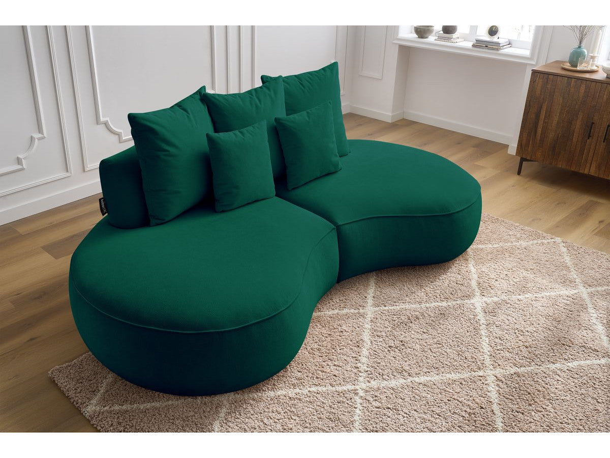 Sofa 3 vietų SAINT-GERMAIN, žalia detalės vaizdas