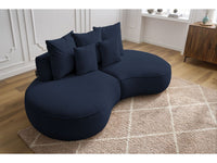 Sofa 3 vietų SAINT-GERMAIN, tamsiai mėlyna detalės vaizdas