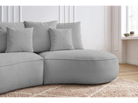 Sofa 3 vietų SAINT-GERMAIN, šviesiai pilka vaizdas iš šono