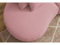 Sofa 3 vietų SAINT-GERMAIN, rožinė audinio tekstūra