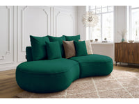 Sofa 3 vietų SAINT-GERMAIN, žalia moderniame interjere