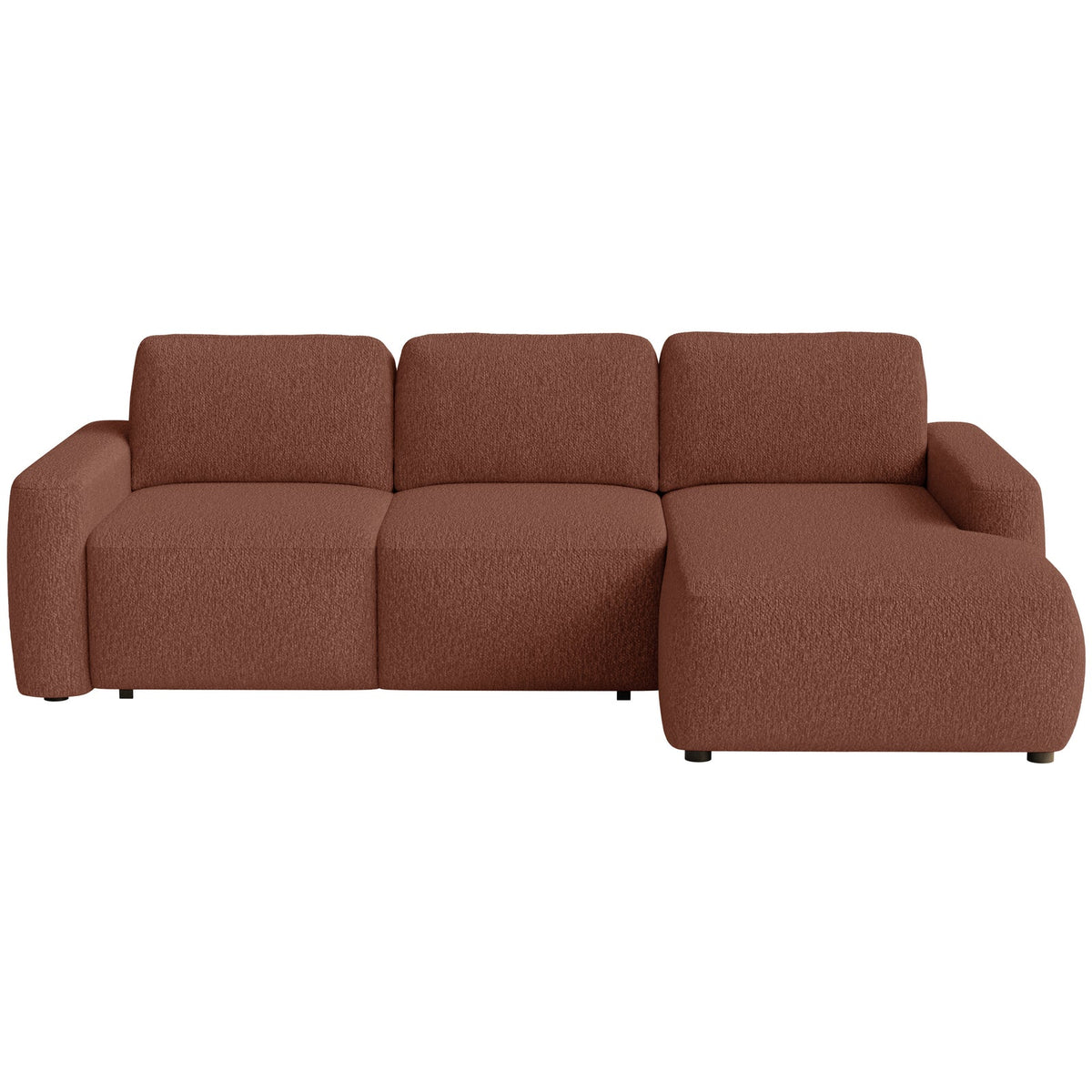 Kampinė sofa-lova LIVA, varinė, dešinė
