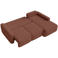 Kampinė sofa-lova LIVA, varinė, dešinė