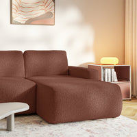 Kampinė sofa-lova LIVA, varinė, dešinė