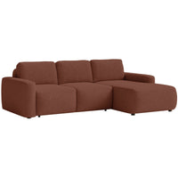 Kampinė sofa-lova LIVA, varinė, dešinė