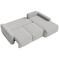 Kampinė sofa-lova LIVA, šviesiai pilka, dešinė