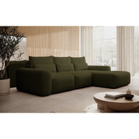 Kampinė sofa LIVA mini moderniame svetainės interjere