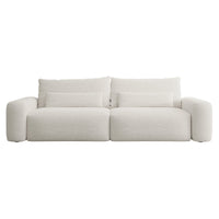 Sofa-lova LIVA baltame fone, šenilas