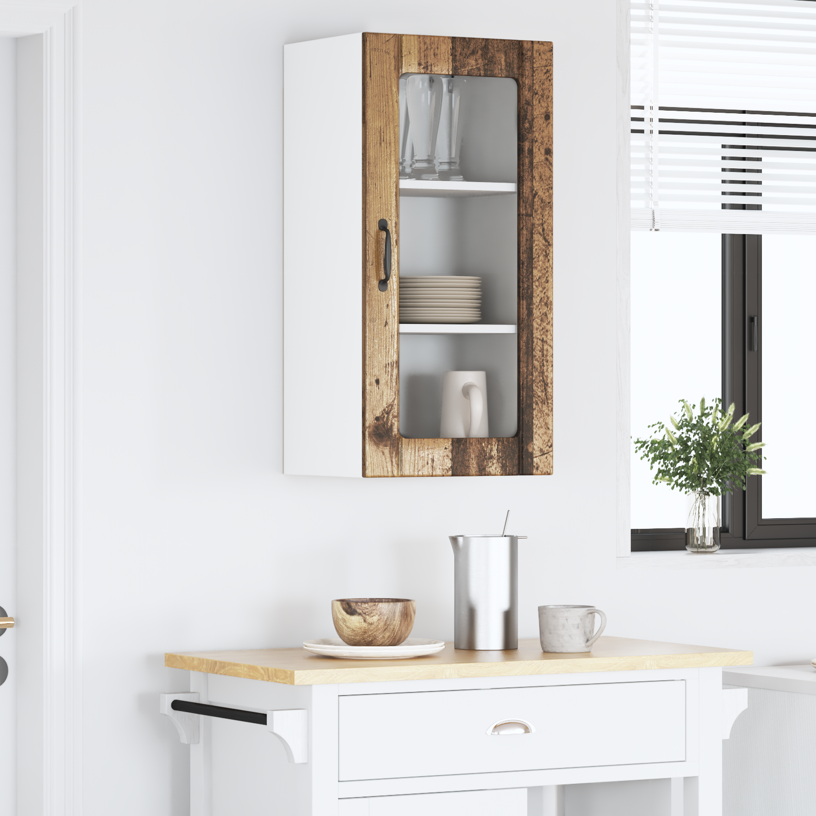 Virtuves skapītis Vecs koks 40 x 31 x 80 cm Apstrādāta koksne