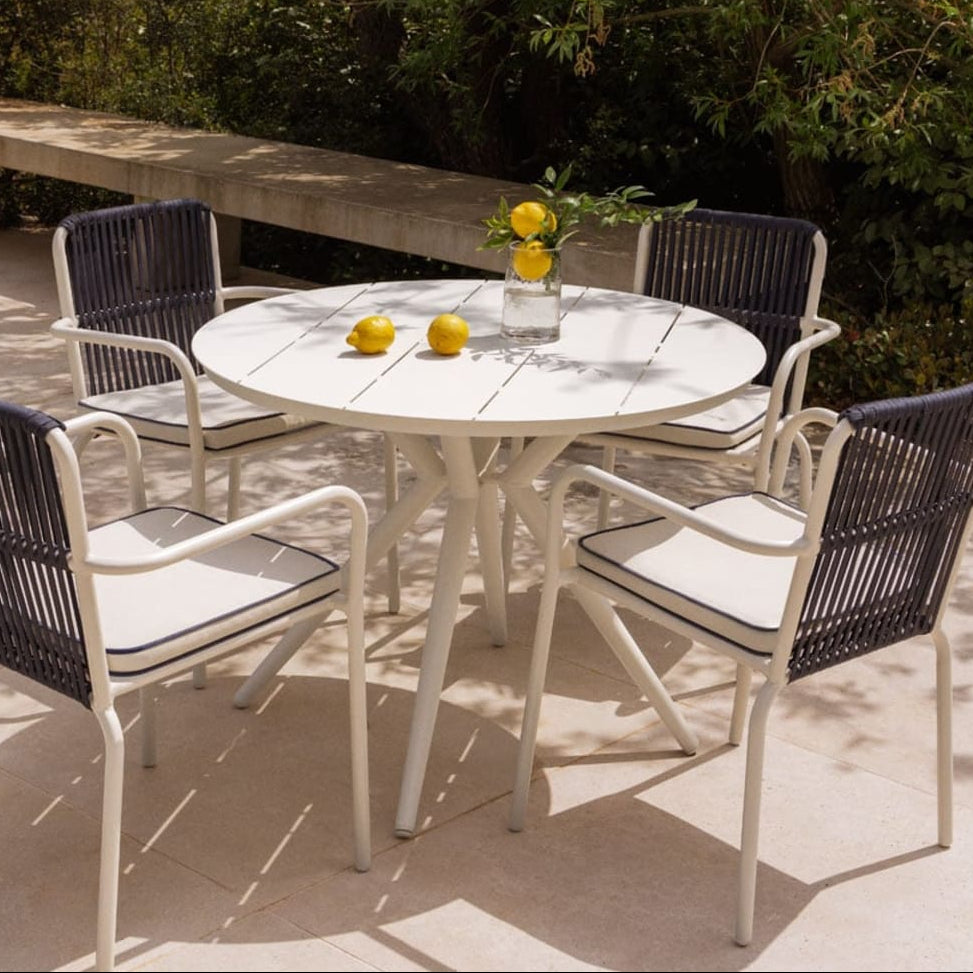 VALERIE Round Outdoor Table, white (1 pc.)