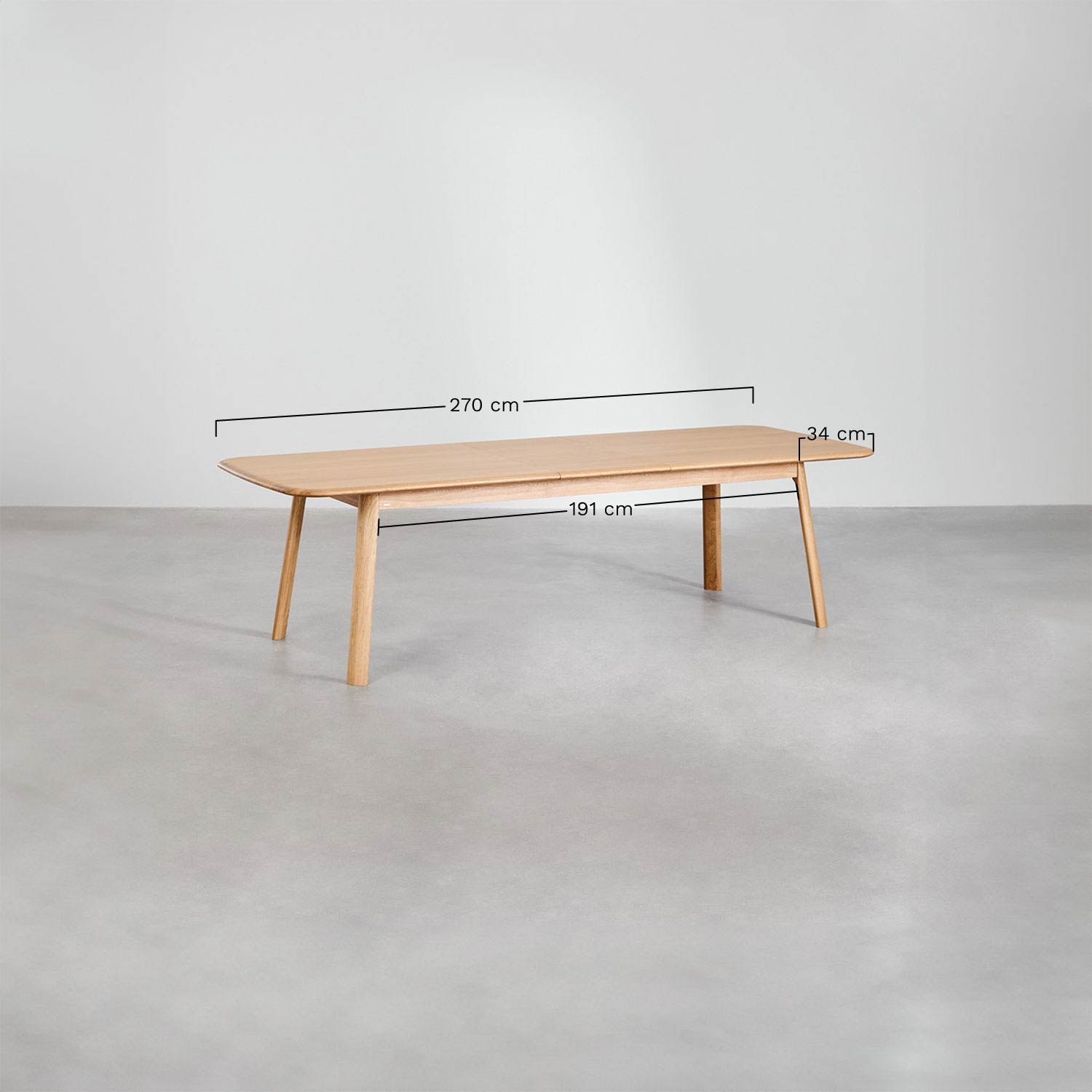 Išskleidžiamas valgomojo stalas FENUORA 220–320x95 cm, mediena