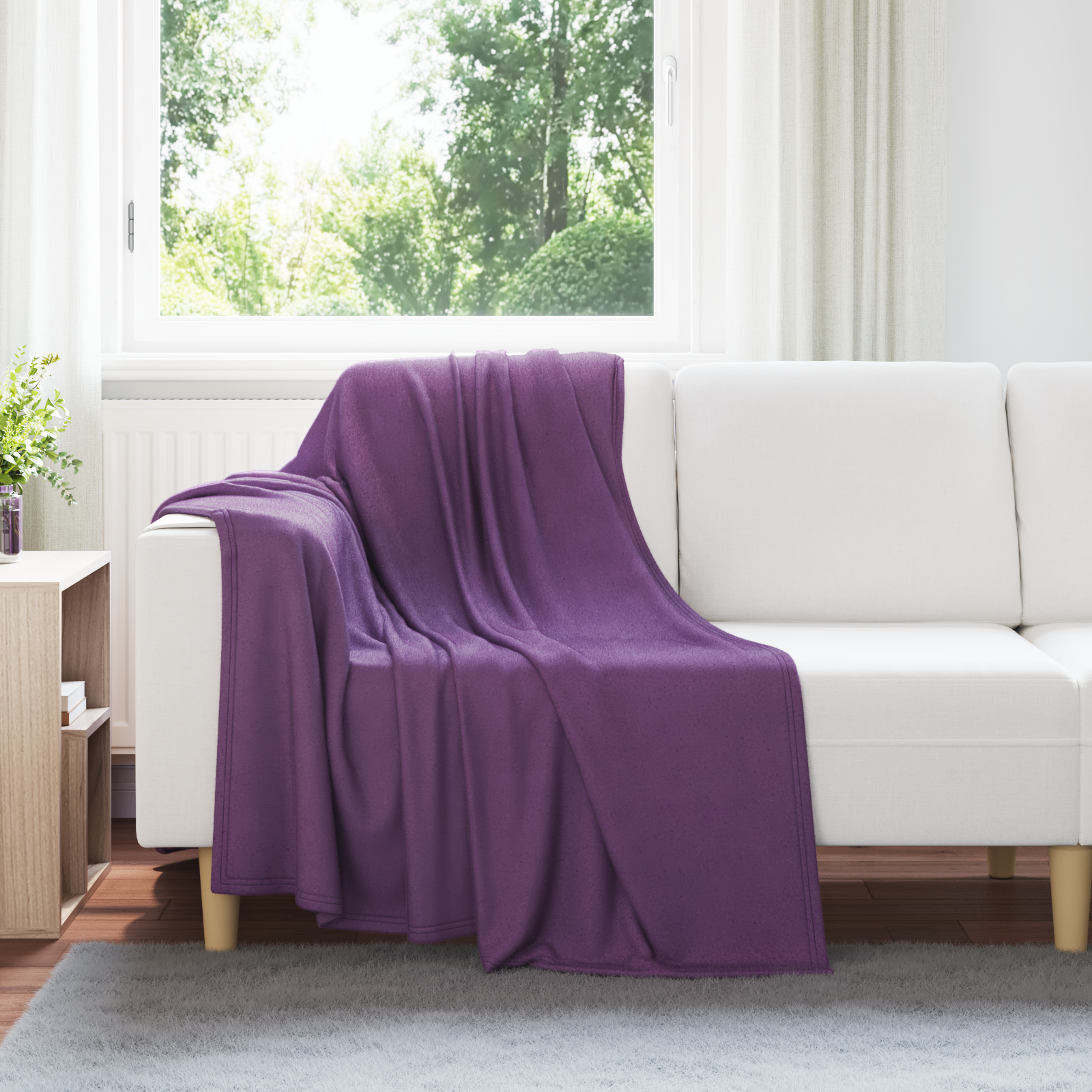 Mesti antklodės 24 pcs Violetinė 170 x 130 cm Flysas