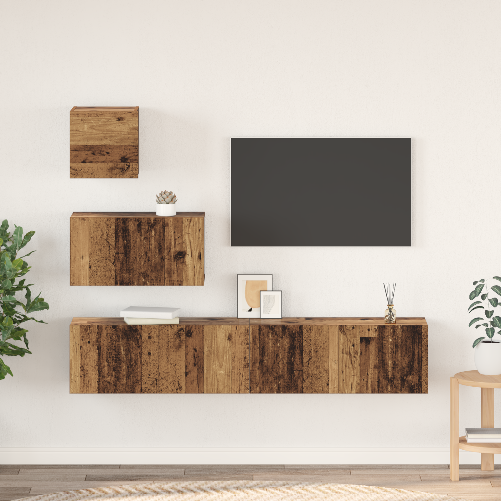 TV skapju komplekts 4 gab. Vecs koks 80 x 30 x 30 cm