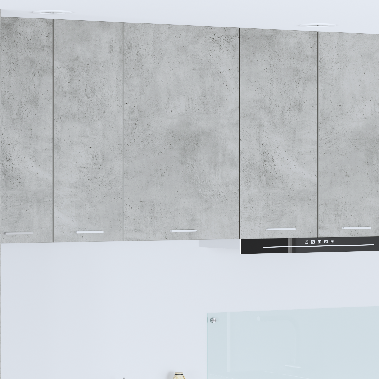 Pakabinama spintelė Riga Betono pilka ir balta 50 x 31 x 80 cm