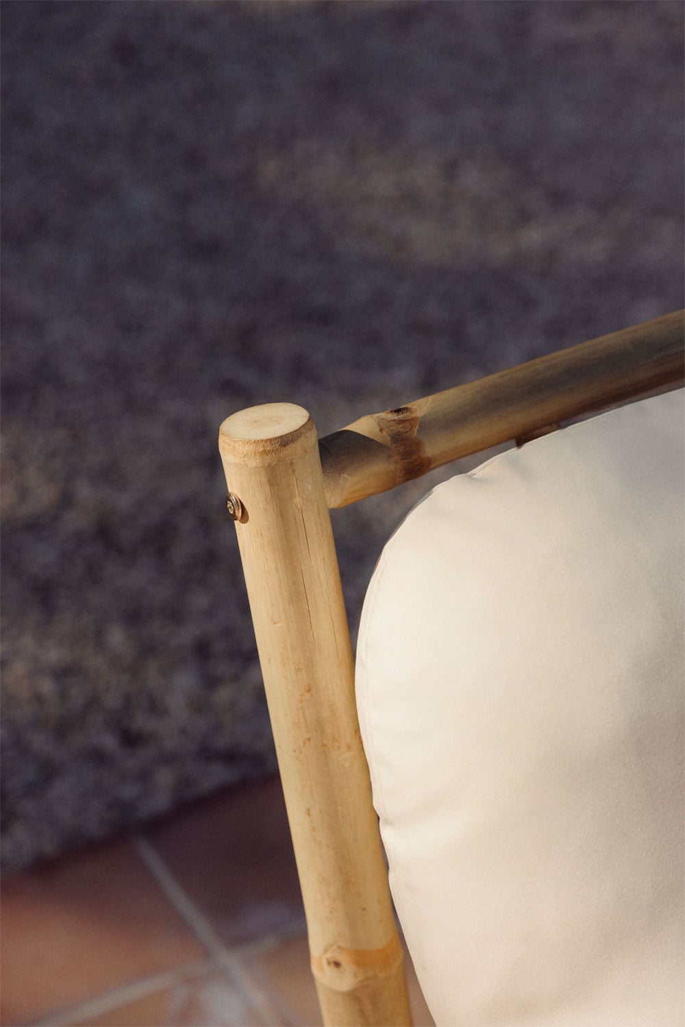 Centrinis sofos modulis BAMBUS, baltas