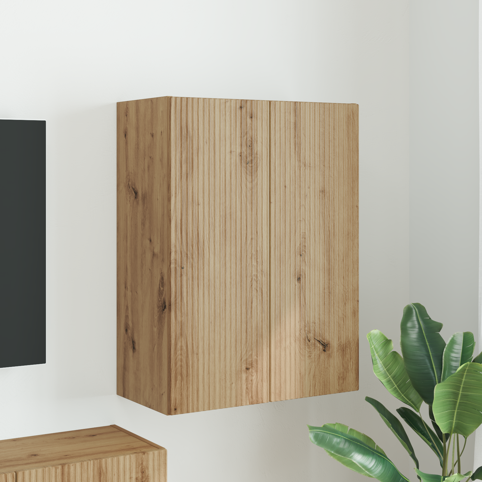 TV sienas skapītis Amatnieku ozols 59,5 x 31 x 80 cm