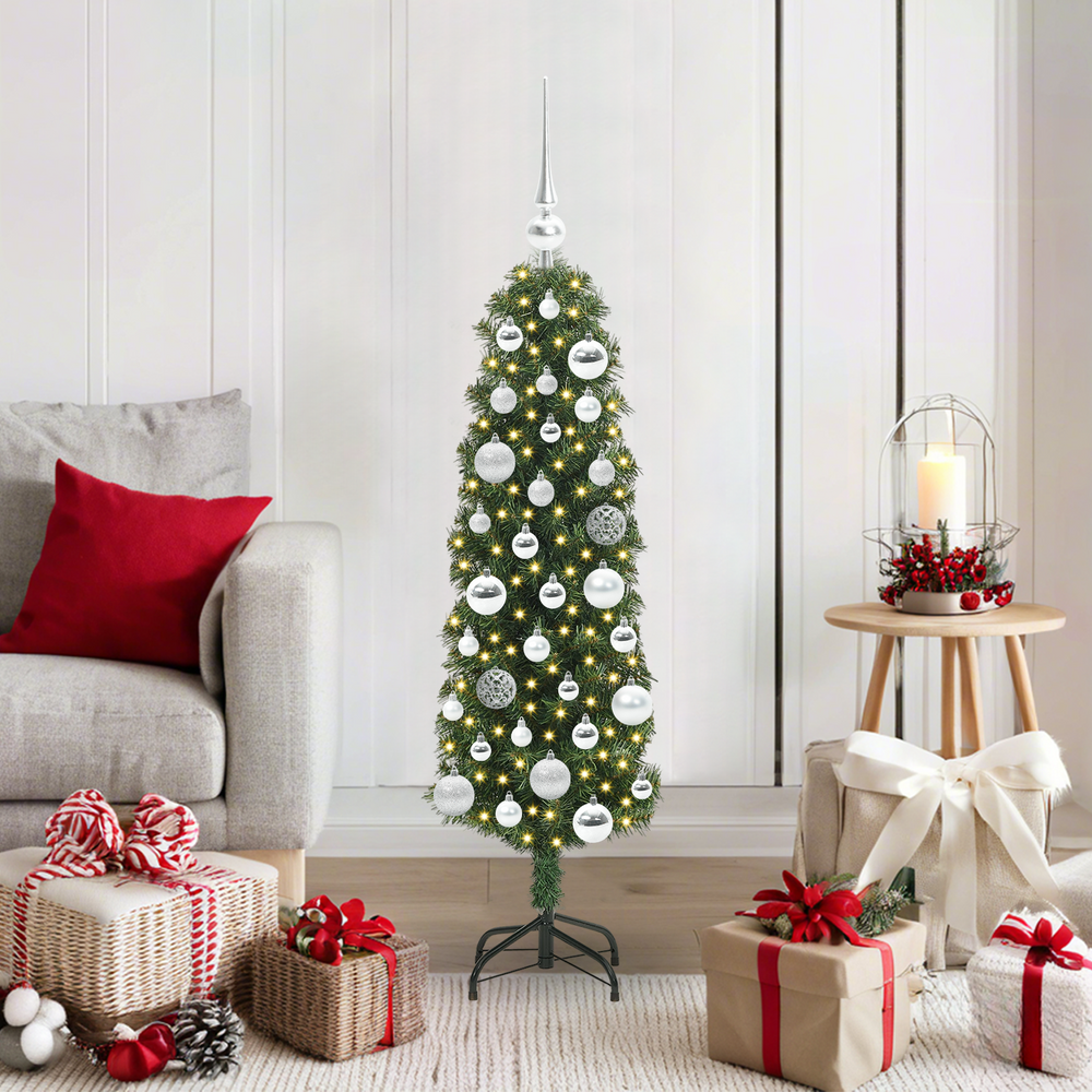 Artificial Christmas Tree Green 120 cm PVC, steel and plastic
