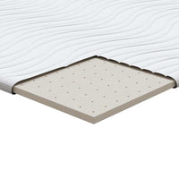 Čiužinio pagalvėlės Balta 100 x 200 cm Be klijų poliesteris - Namų Idėja