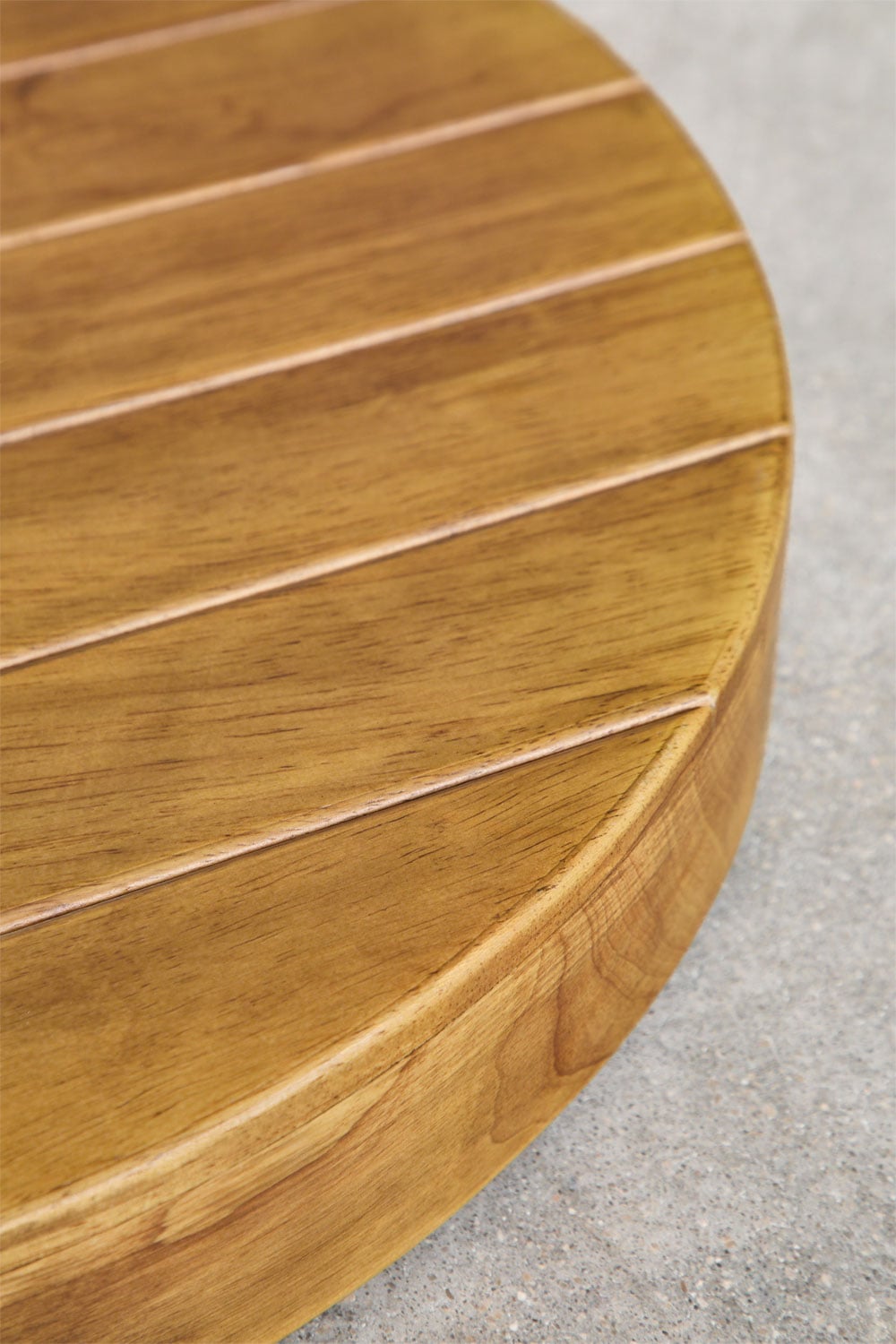 Outdoor umbrella base BASIO, rubberwood, round