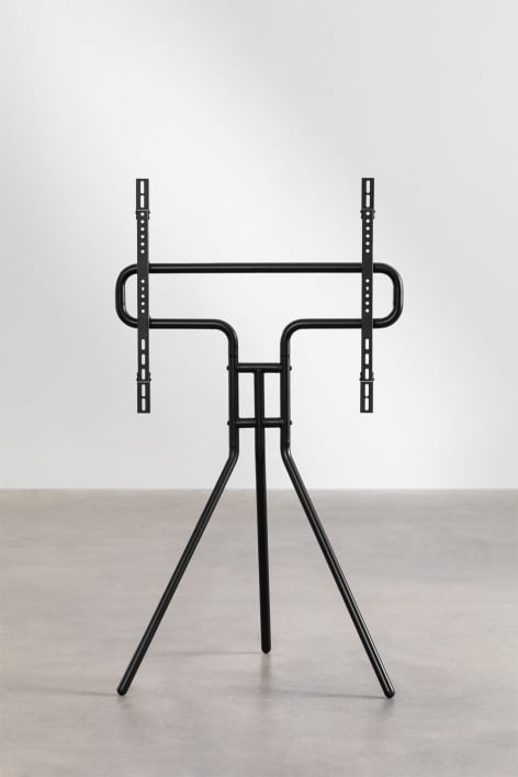 TV stand KATEA, steel and beech