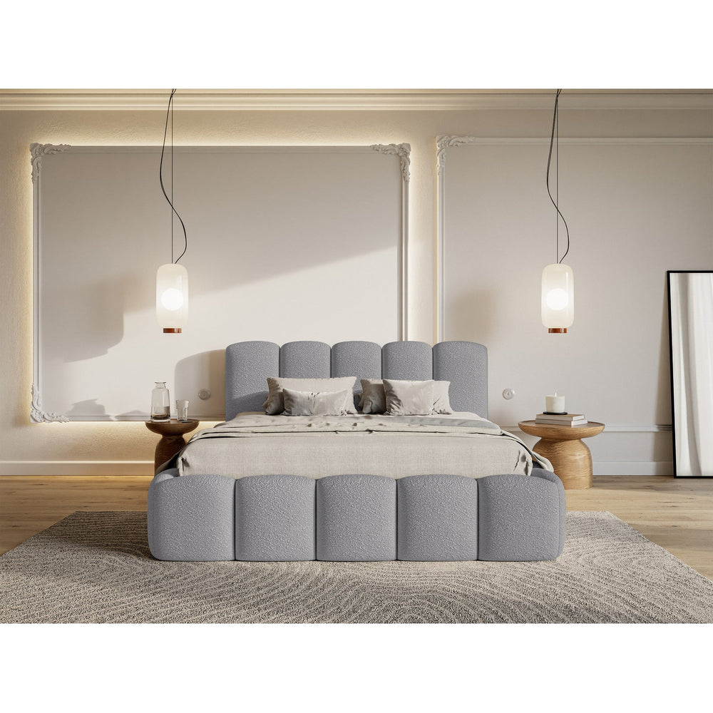 Minkšta lova SOFTY II, pilkas boucle – užvalkalo detalė