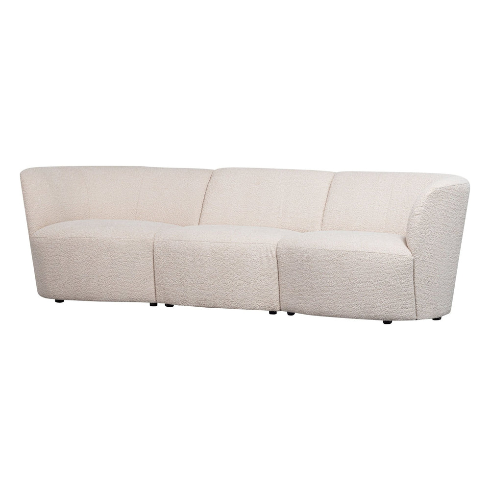 "Coco" 3 vietų sofa, BouclÉ, kreminė - Namų Idėja