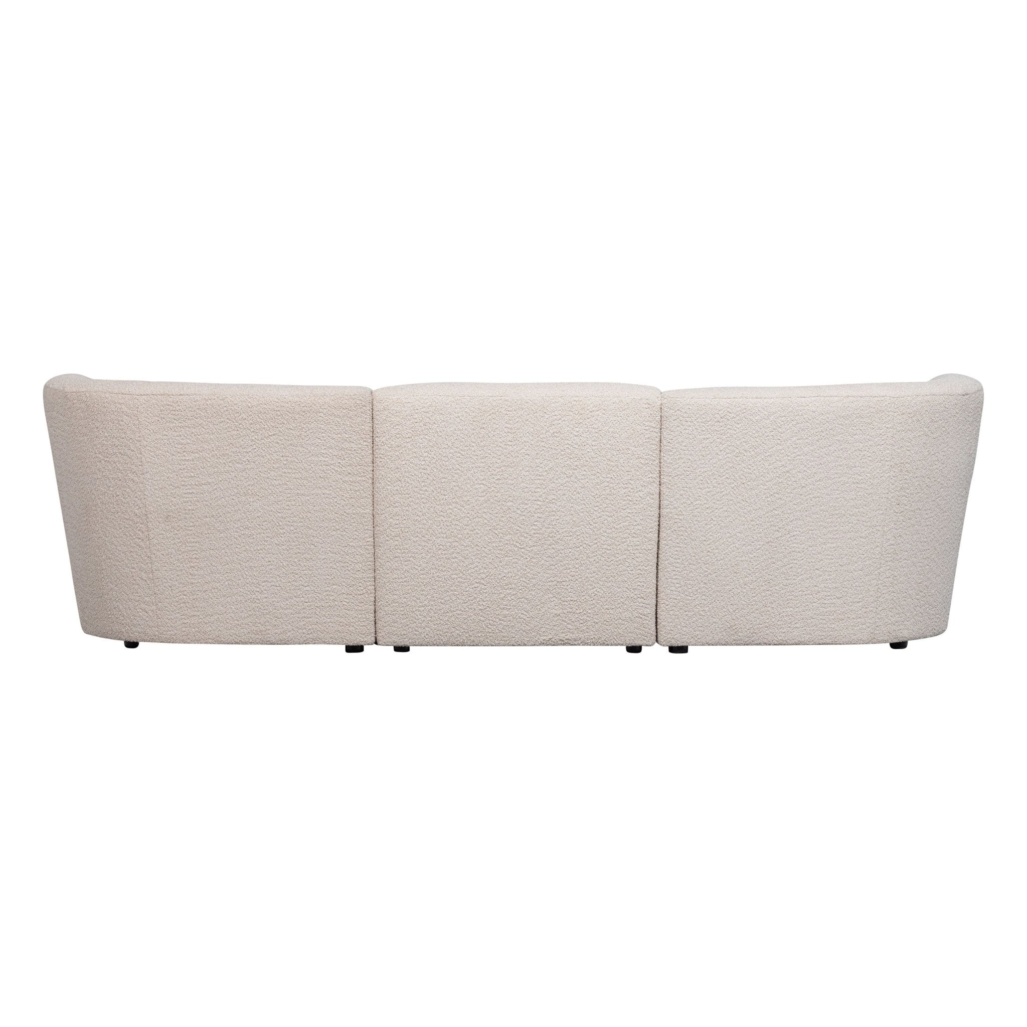 "Coco" 3 vietų sofa, BouclÉ, kreminė - Namų Idėja