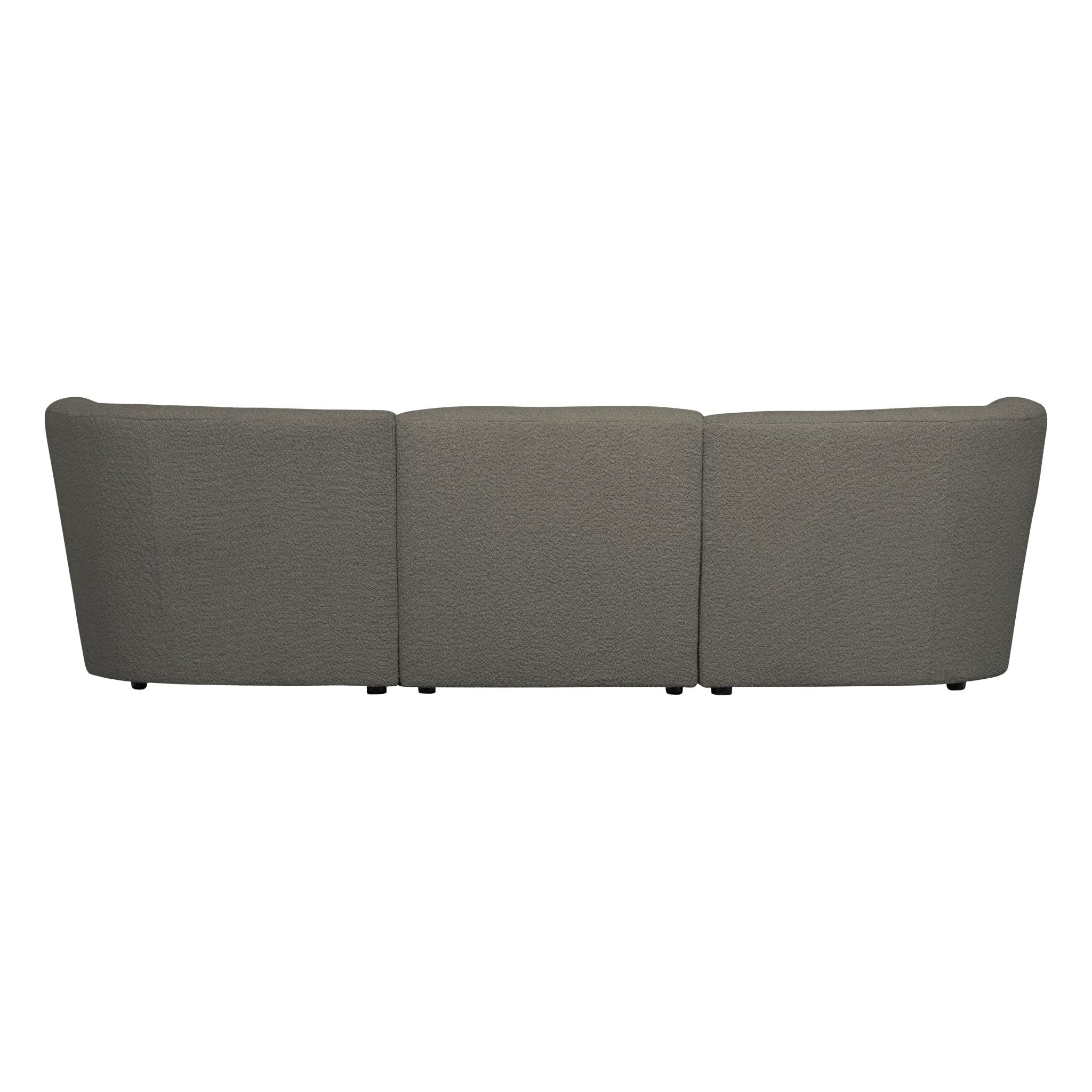 "Coco" 3 vietų sofa, BouclÉ, šiltai žalia - Namų Idėja