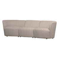 "Coco" 3 vietų sofa, BouclÉ, smėlio - Namų Idėja