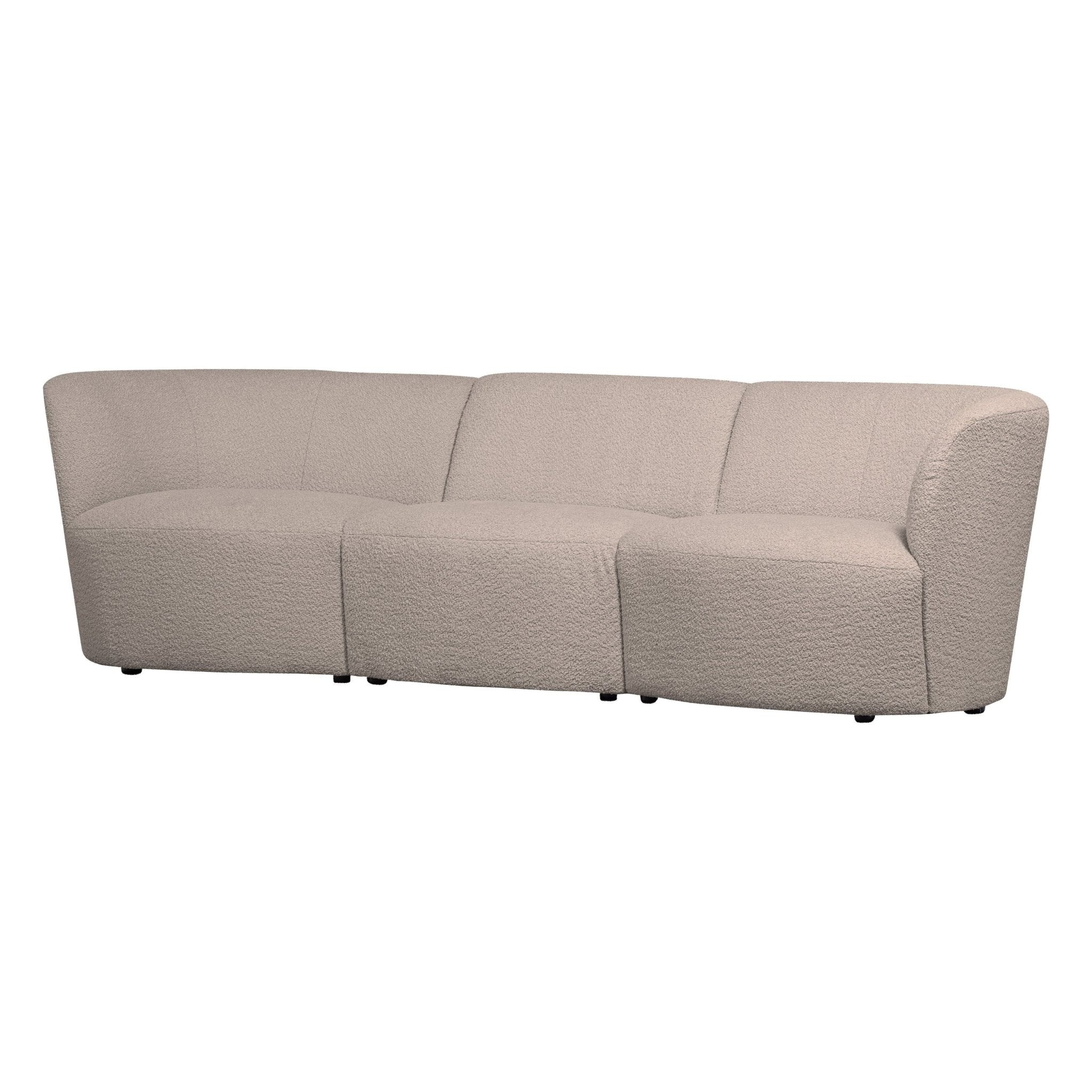 "Coco" 3 vietų sofa, BouclÉ, smėlio - Namų Idėja
