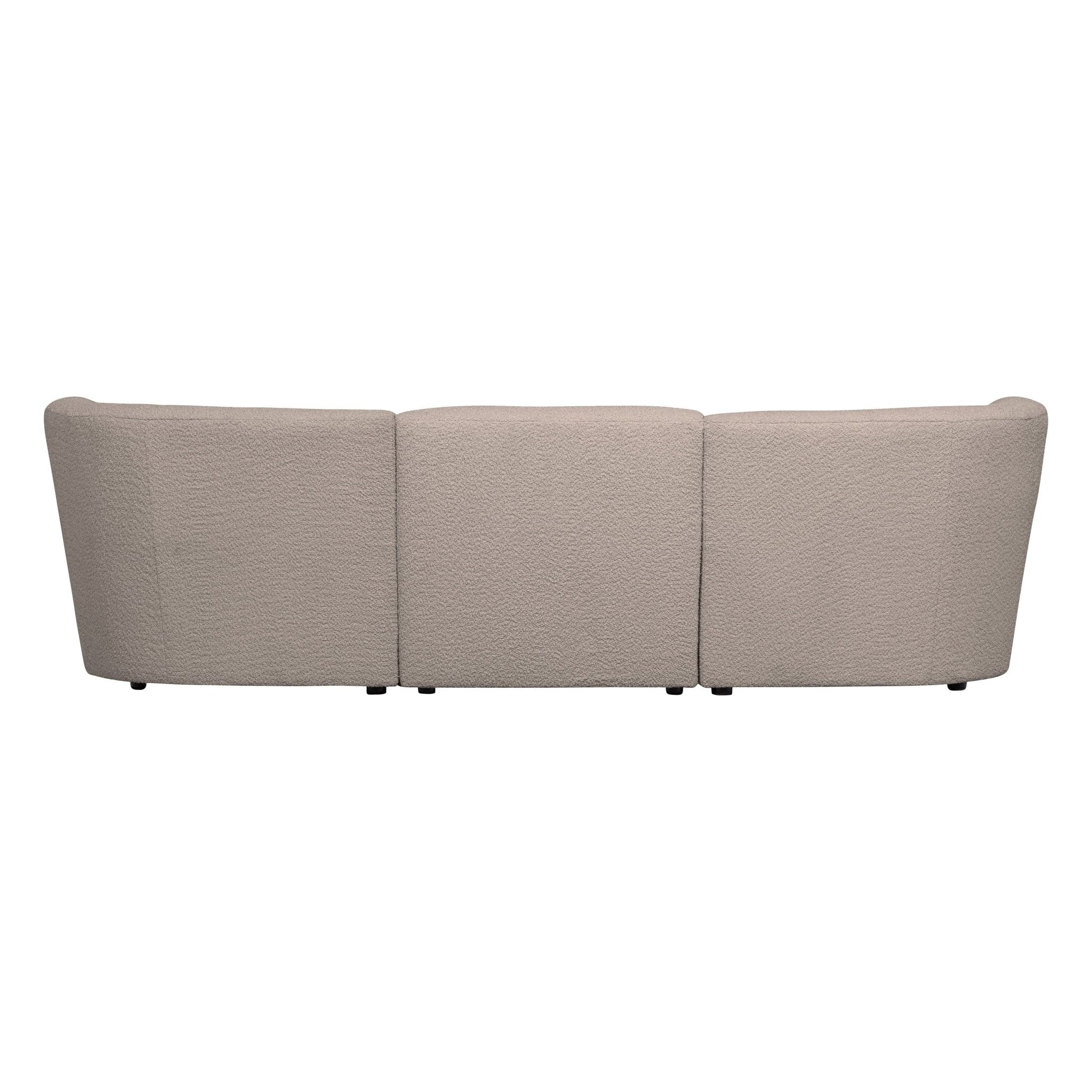 "Coco" 3 vietų sofa, BouclÉ, smėlio - Namų Idėja