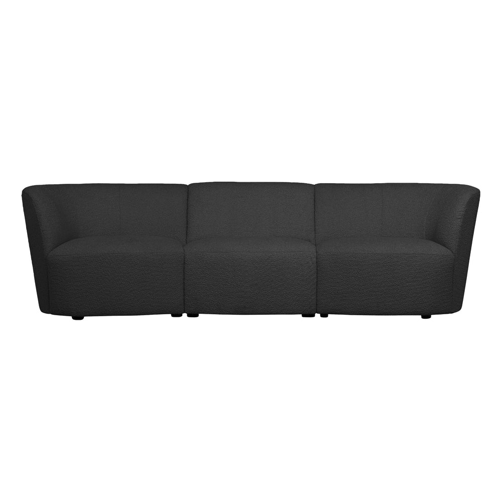 "Coco" 3 vietų sofa, BouclÉ, tamsiai pilka - Namų Idėja