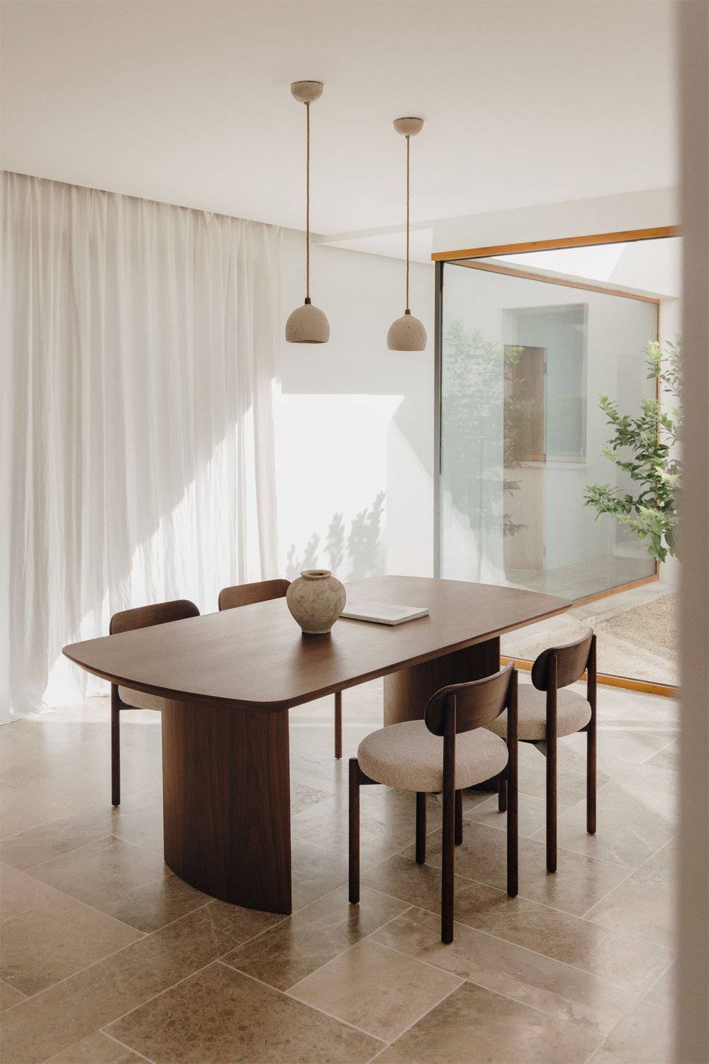 Valgomojo komplektas JARAERO 200x100 cm, medis