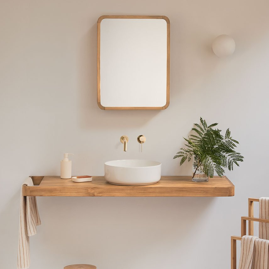 Vonios baldų komplektas ZIVIORO 130x45 cm, tikmedis