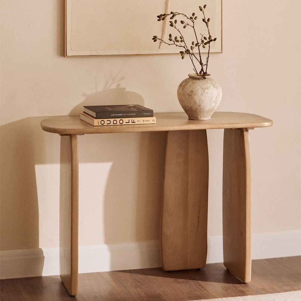 Konsolė CENEINO 110x45 cm, mango mediena