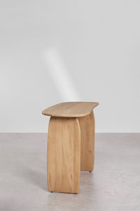 Mango medienos konsolė CENEINO 110x45 cm su pusiau blizgiu paviršiumi