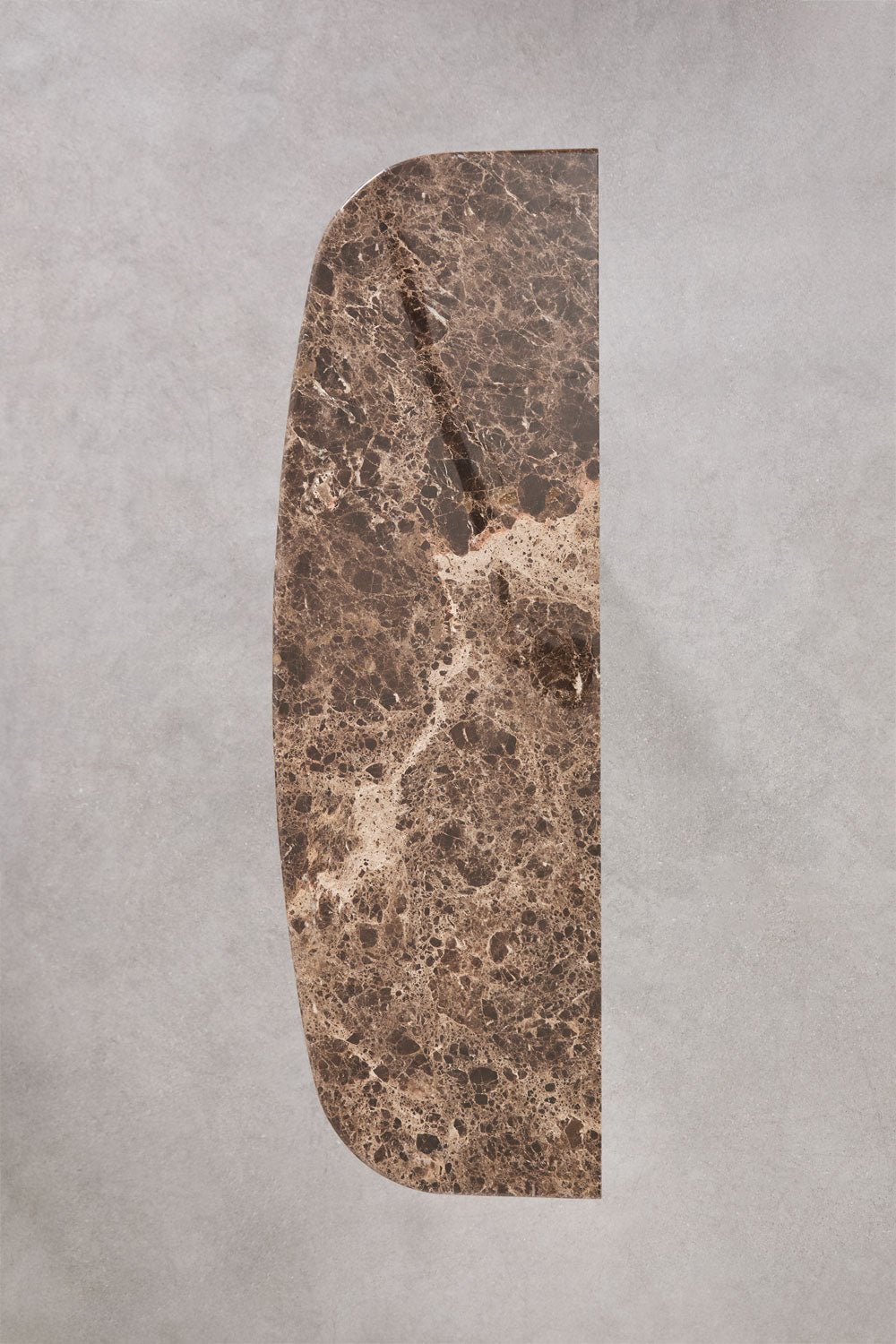 Prieškambario konsolė MOREILA, rudas marmuras, 120 cm
